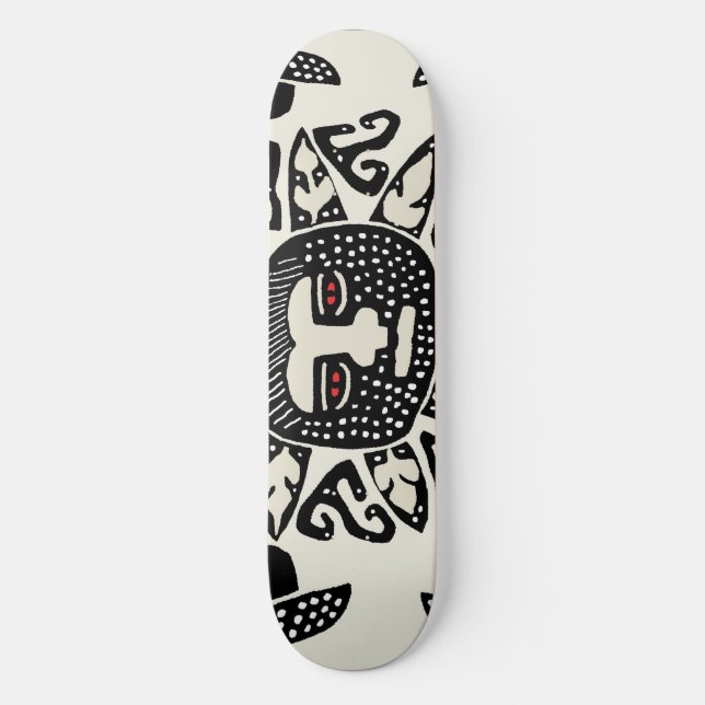 Kuna Indian Sol Universum Skateboard Bräda 20 Cm (Framsida)