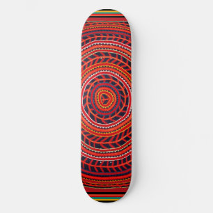 Kuna Indian Sun Universe Skateboard - Del Sol Bräda 20 Cm