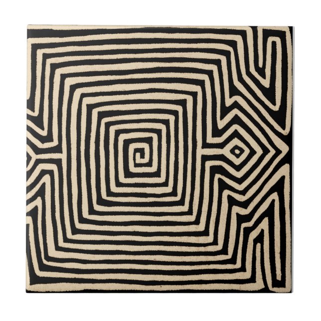 Kuna Indian Tortuga Kakelplatta (Framsidan)