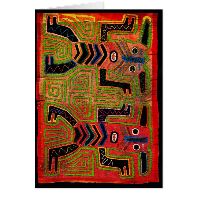 Kuna Indian Twin Spirits Hälsningskort (Framsidan)