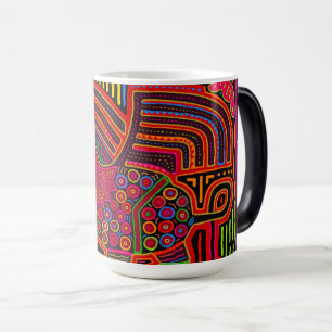 Kuna-indian vänlig drakmola magisk mugg