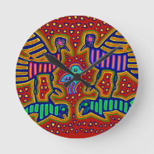 Kuna-indianfåglar med fisk