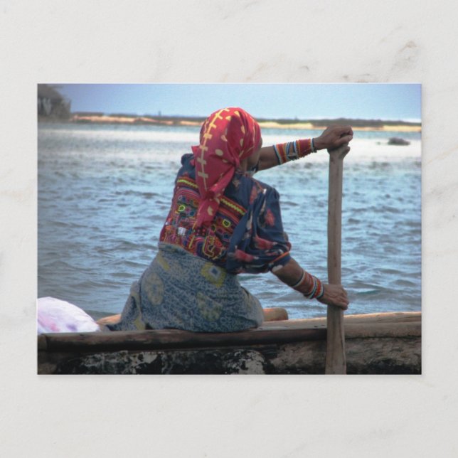 Kuna, paddling ulu, Öster Lemmons, Kuna Yala Vykort (Framsida)