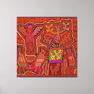 Kuna Shaman Peyote Ritual - SCOTUS Skär ner mina r Canvastryck