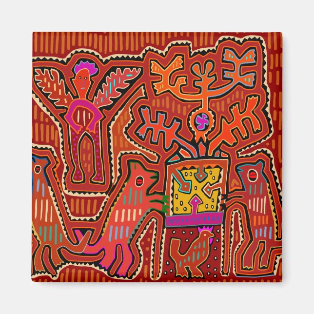 Kuna Shaman Peyote Ritual - SCOTUS Skär ner mina R Magnet (Framsidan)