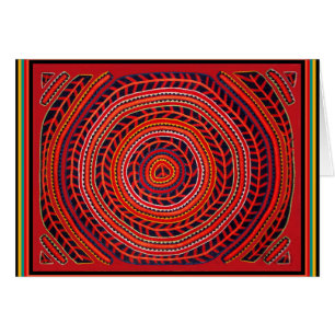 Kuna Tribal Universal Sol Hälsningskort