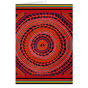 Kuna Tribal Universell Sol Hälsningskort