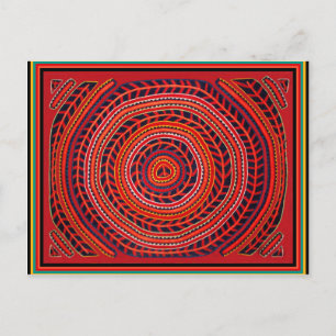 Kuna Tribal Universell Sol Vykort