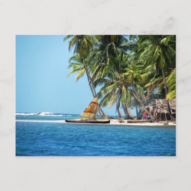 Kuna Ulu, Yansaladup, Panama Vykort (Framsida)