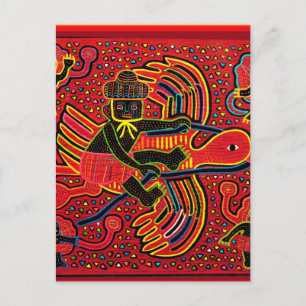 Kunaindian Stork Bringing Baby-design Vykort
