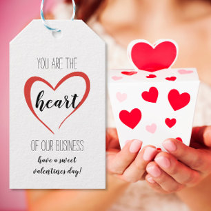 Kund för Business Heart-bedömning Presentetikett