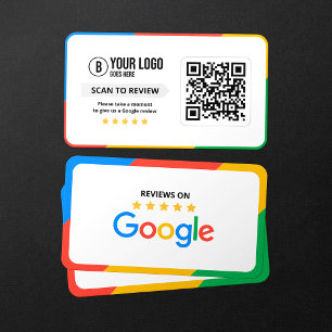 Kund Google Recensioner QR-kod Företagsrecension Visitkort