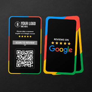 Kund Google Recensioner QR-kod Företagsrecension Visitkort