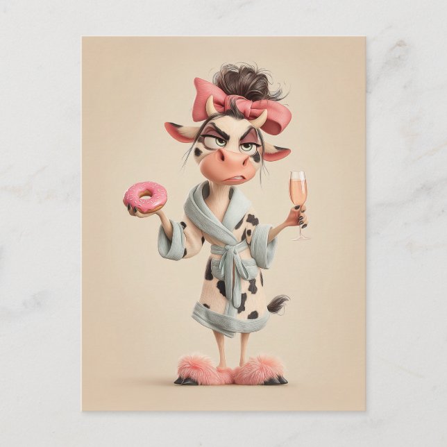 Kund i spa-läge vykort (Framsida)