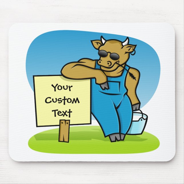 Kund med tecken musmatta (Framsidan)