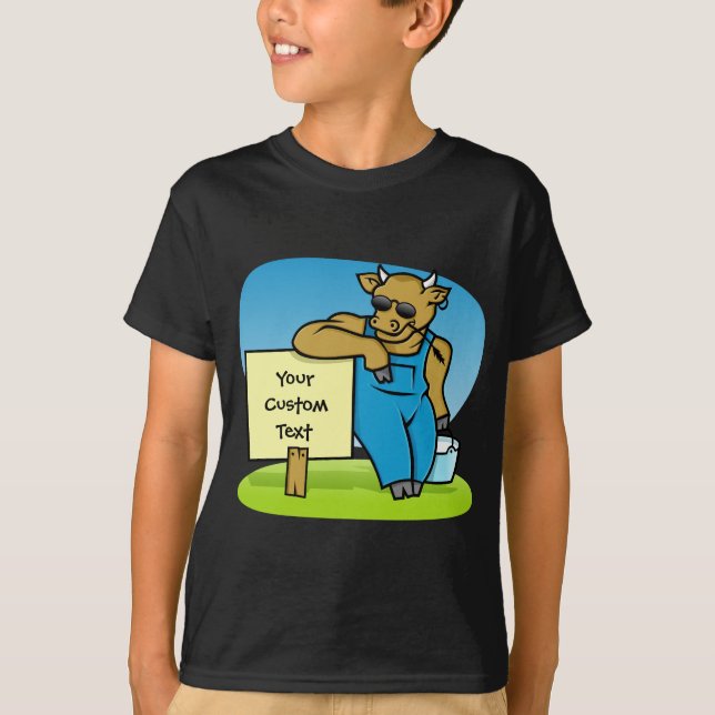 Kund med tecken t shirt (Framsida)