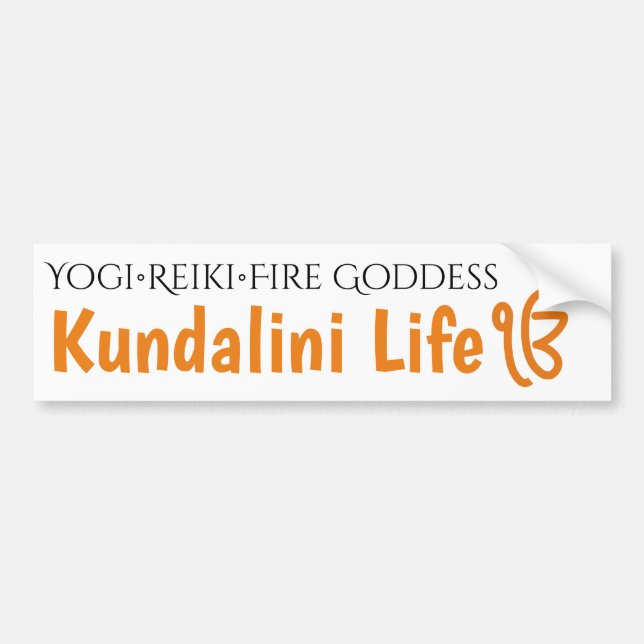 Kundalini Reiki Fire Goddess Bumper Sticker Bildekal (Framsidan)