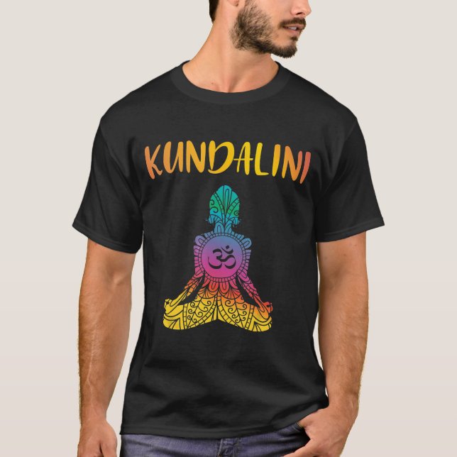 Kundalini Yoga Sat Nam Chakra Meditation Hindu Spi T Shirt (Framsida)