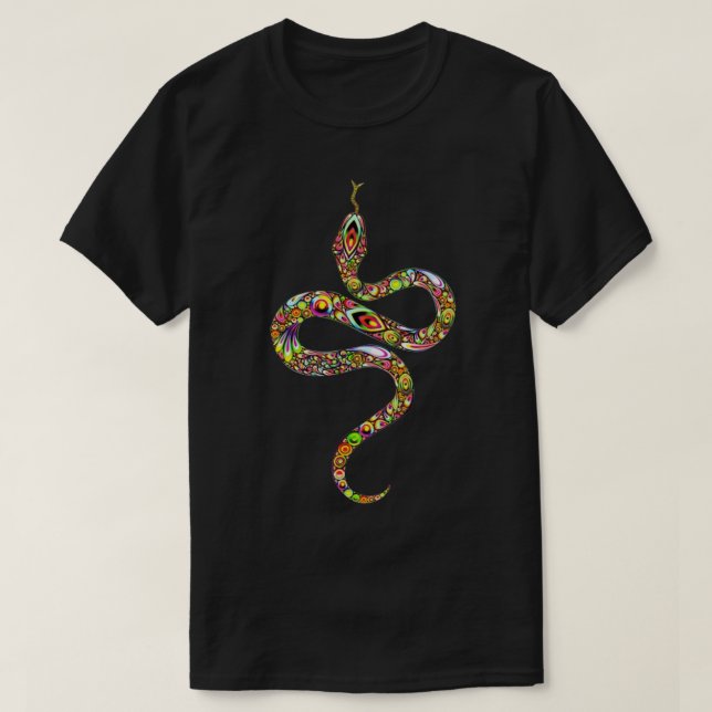 Kundalini Yoga Sat Nam Kundalini Snake T Shirt (Design framsida)