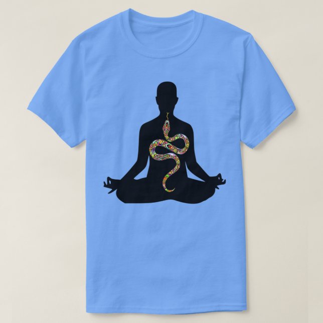 Kundalini Yoga Sat Nam Kundalini Snake T Shirt (Design framsida)