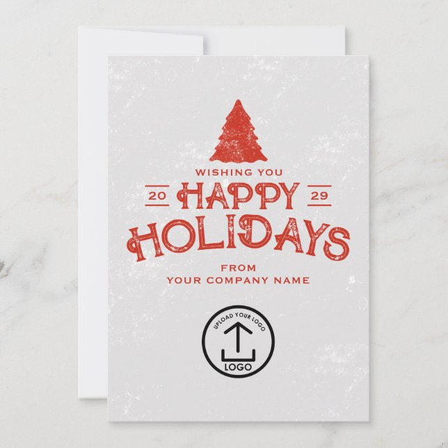 Kundanställda för visitkortskunder julkort (Framsida)