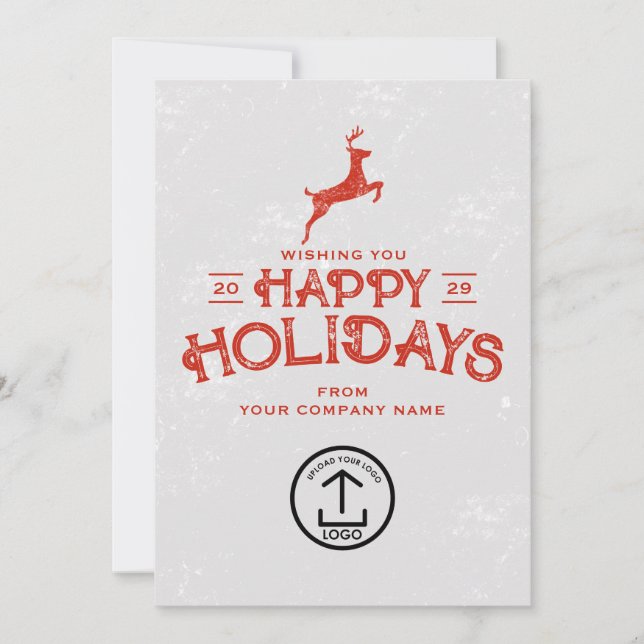 Kundanställda för visitkortskunder julkort (Framsida)