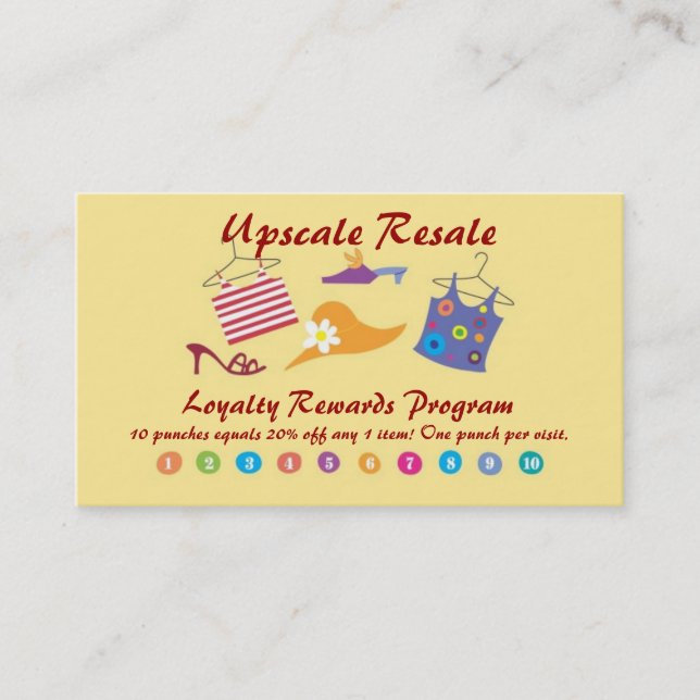 Kundbelöningar Lojalitetskort (Framsida)