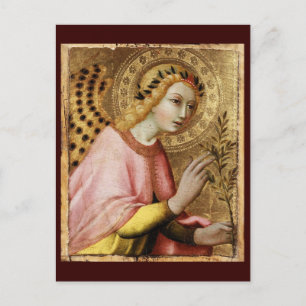 KUNDBESKEDSÄNGEL av Simone Martini Julkort Helg Vykort