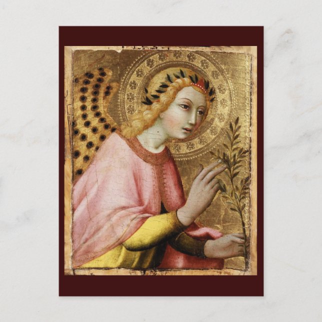 KUNDBESKEDSÄNGEL av Simone Martini Julkort Helg Vykort (Framsida)