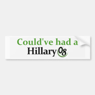 Kunde ha haft en Hillary 08 bildekal