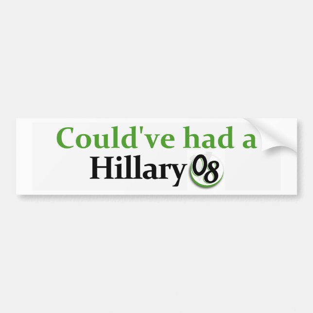 Kunde ha haft en Hillary 08 bildekal (Framsidan)