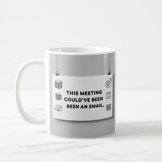 Kunde Ha Varit Ett E-postmeddelande – Rolig Kontor Kaffemugg (Vänster)