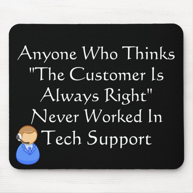 Kunden är alltid fel musmatta (Framsidan)