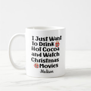 Kundens finaste julfilmer och julklapp för kakao kaffemugg