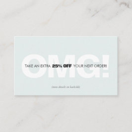 Kundens förmånskupong för rabatt på rabatt rabattkort