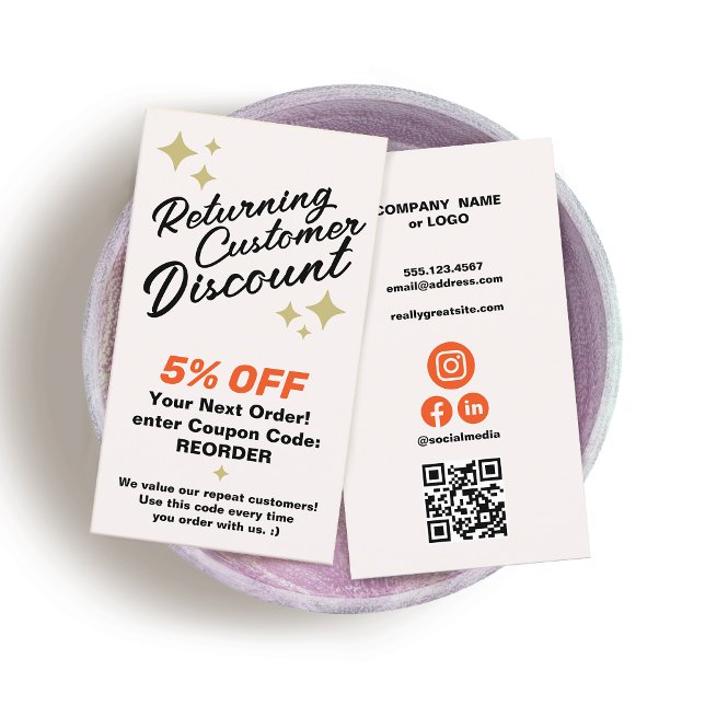 Kundens förmånskupong rabattkort (Skapare uppladdad)