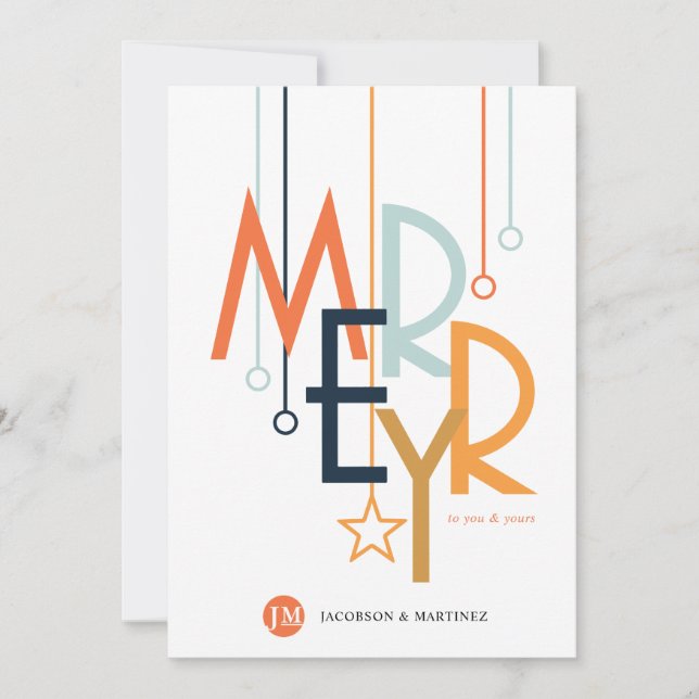 Kundens Helgdag - enkel sammanslagning Julkort (Framsida)