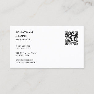 Kundens moderna Professionell QR-kod Visitkort