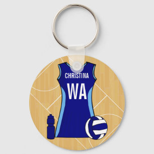 Kundens Netball nyckelring Nichola