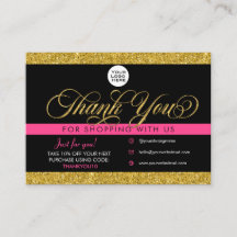 Kundens Paket-inmatnings- och rabattkort för Tack 