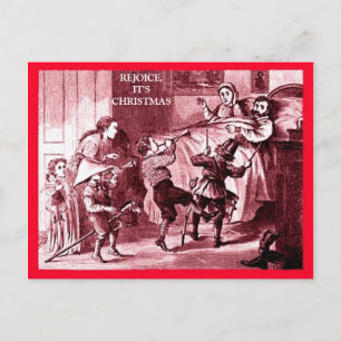 Kundens roliga jul, utomordentliga barn, äldre för vykort