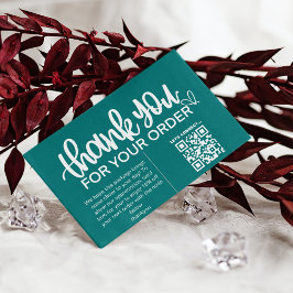 Kundens Tack Paket för in QR-kodkupong Visitkort