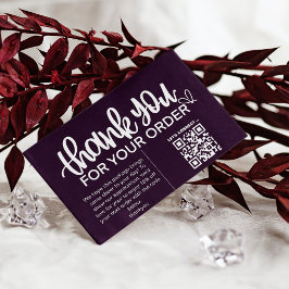 Kundens Tack Paket för in QR-kodkupong Visitkort