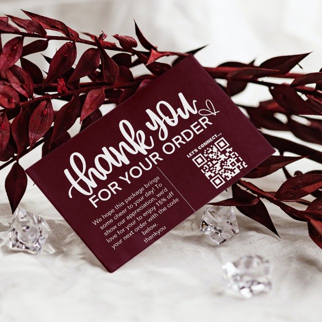 Kundens Tack Paket för in QR-kodkupong Visitkort (Skapare uppladdad)