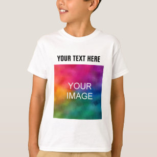 Kundens tillagda fotopatextfönster för barn t shirt
