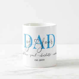 Kundenspezifisch Dad of four Kaffeetasse Kaffemugg