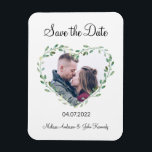 Kundenspezifisch Foto Herz Spara datumet Magnet<br><div class="desc">Moderne Foto-Herz "Save the date" Karte zum personalisieren Füge eure Namen/Datum ein. Über " weiteres personalisieren" können Sie Schriftart,  Farbe osv. individuell wählen.</div>