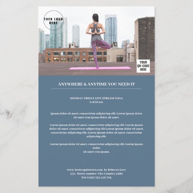 Kundenspezifischer Foto Flygblad (Framsidan)