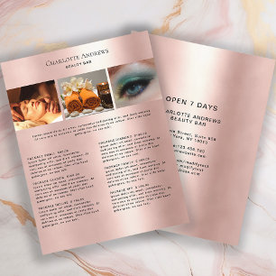 Kundenspezifischer Foto PreisLyssna Salon Flyer