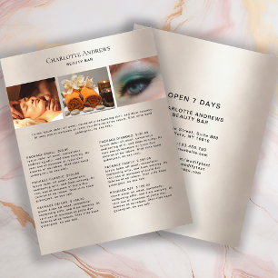 Kundenspezifischer Foto PreisLyssna Salon Flyer